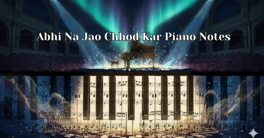 Abhi Na Jao Chhod Kar Piano Notes