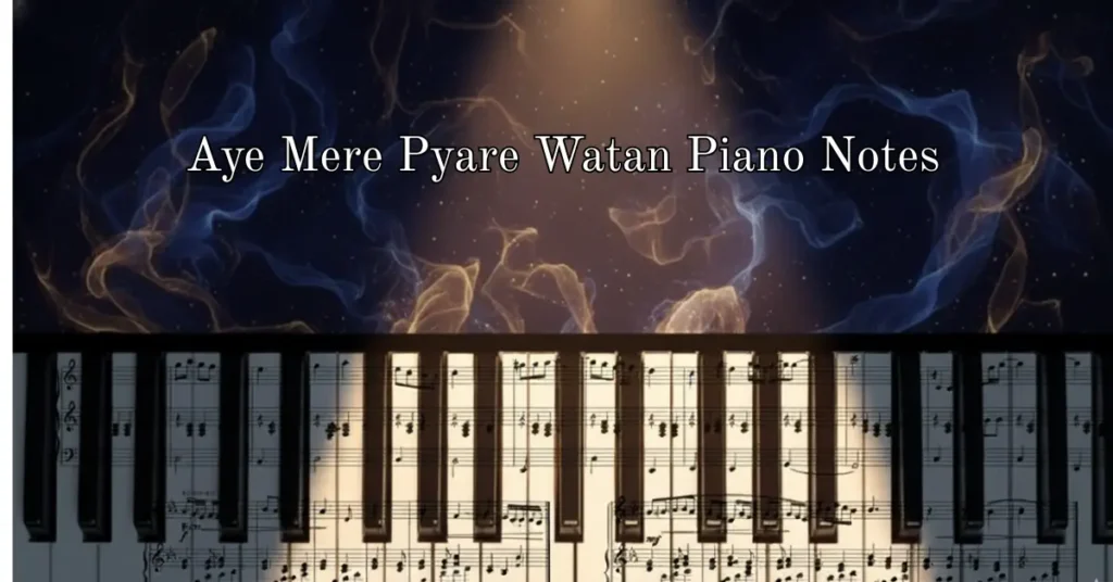 Aye Mere Pyare Watan Piano Notes