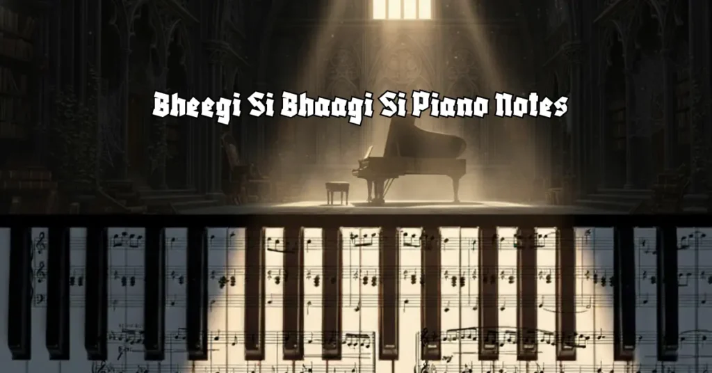 Bheegi Si Bhaagi Si Piano Notes