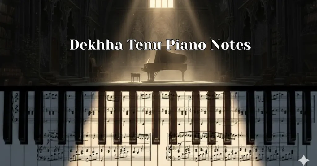 Dekhha Tenu Piano Notes