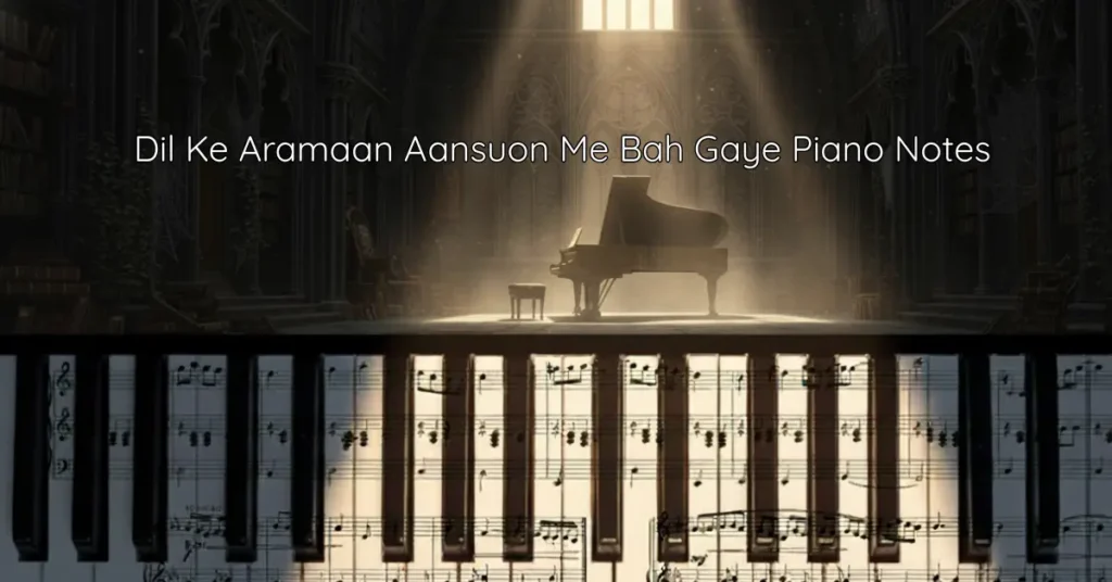 Dil Ke Aramaan Aansuon Me Bah Gaye Piano Notes
