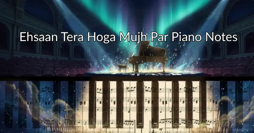 Ehsaan Tera Hoga Mujh Par Piano Notes