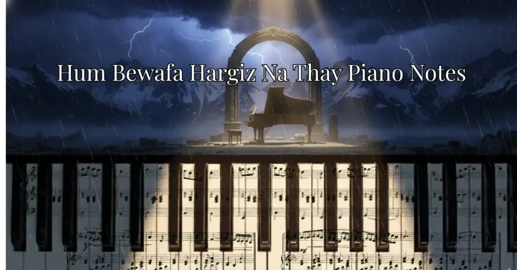 Hum Bewafa Hargiz Na Thay Piano Notes