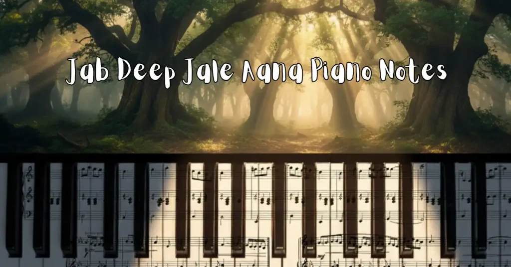 Jab Deep Jale Aana Piano Notes