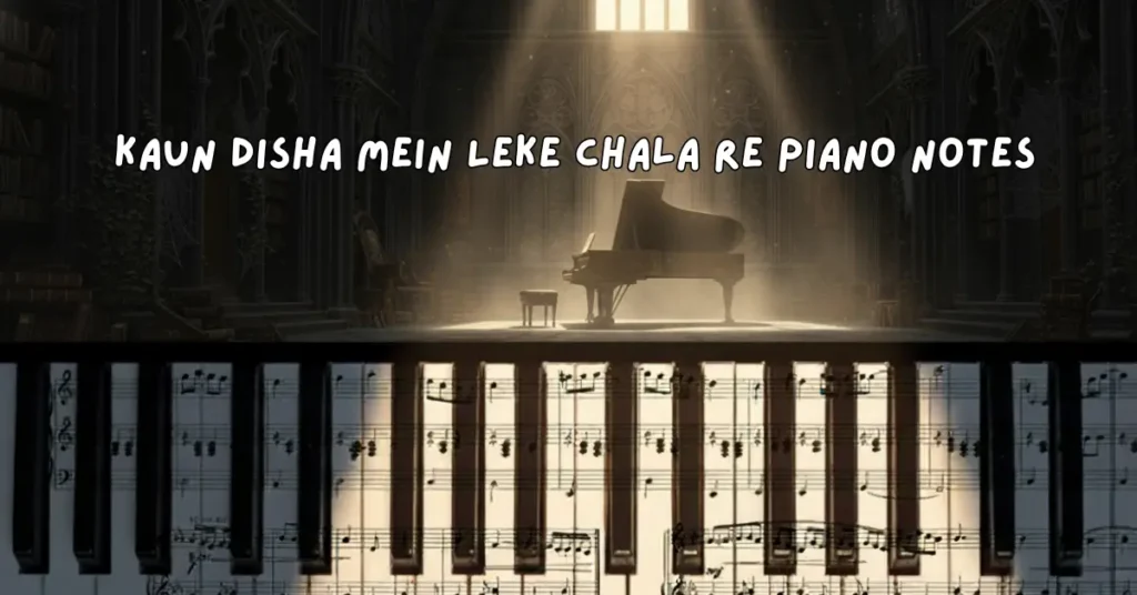 Kaun Disha Mein Leke Chala Re Piano Notes