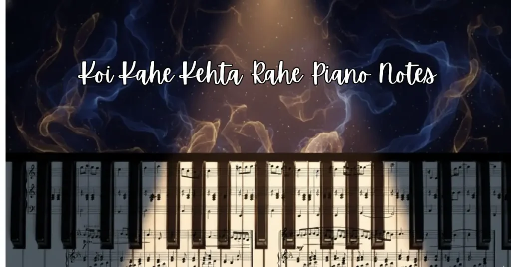Koi Kahe Kehta Rahe Piano Notes