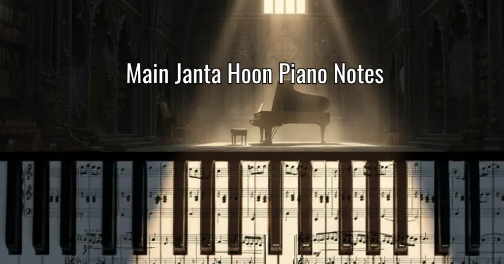 Main Janta Hoon Piano Notes