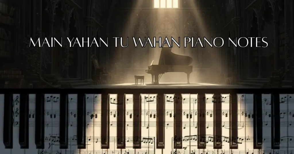 Main Yahan Tu Wahan Piano Notes