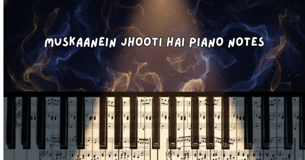 Muskaanein Jhooti Hai Piano Notes
