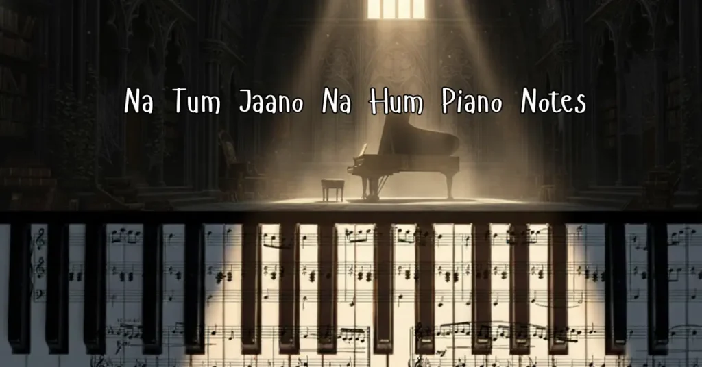 Na Tum Jaano Na Hum Piano Notes