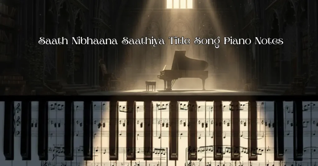 Saath Nibhaana Saathiya Title Song Piano Notes
