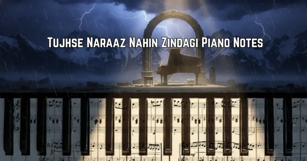 Tujhse Naraaz Nahin Zindagi Piano Notes