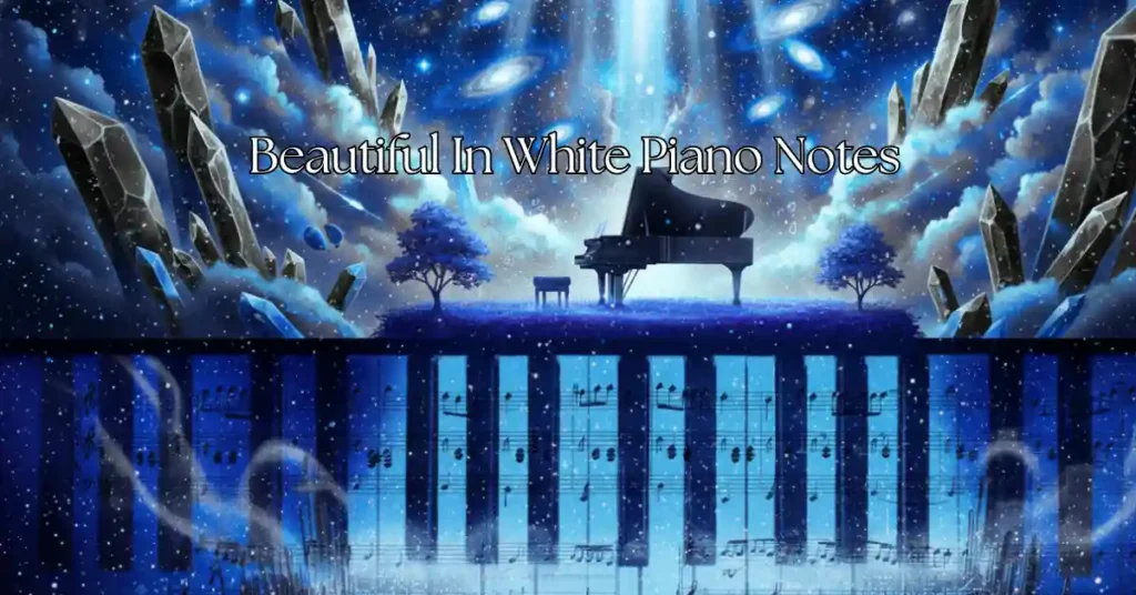 Beautiful In White Piano Notes